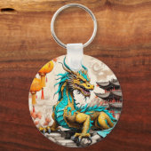 Traditioneller chinesischer Drache für das chinesi Schlüsselanhänger (Vorderseite)