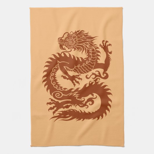 Traditioneller chinesischer Drache Küchentücher (Vertikal)