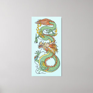 Traditioneller chinesischer Drache Leinwanddruck