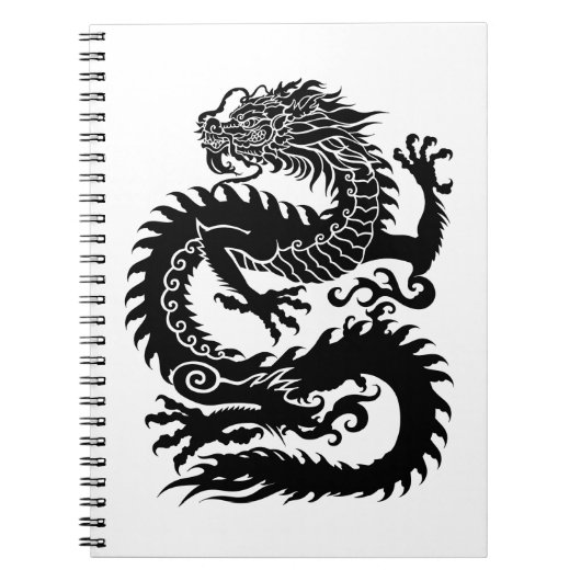 Traditioneller chinesischer Drache Notizblock (Vorderseite)