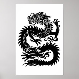 Traditioneller chinesischer Drache Poster