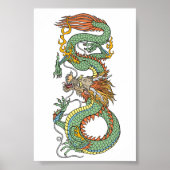 Traditioneller chinesischer Drache Poster (Vorne)