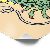 Traditioneller chinesischer Drache Poster (Ecke)