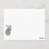 Traditioneller chinesischer Drache Postkarte (Rückseite)