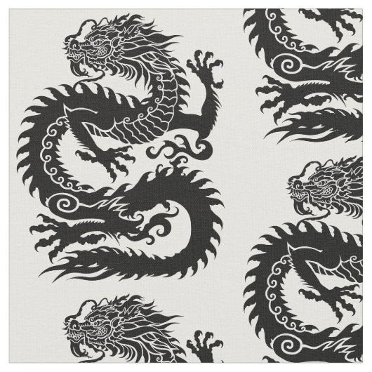 Traditioneller chinesischer Drache Stoff (Nahaufnahme)