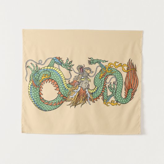 Traditioneller chinesischer Drache Wandteppich (Vorderseite (Horizontal))