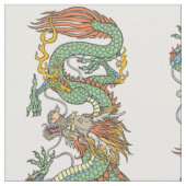 Traditioneller chinesischer Drache YIN YANG Stoff (Nahaufnahme)