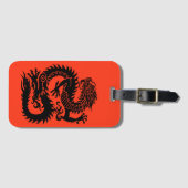 Traditioneller chinesischer Drachentag Gepäckanhänger (Vorderseite (Horizontal))