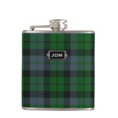 Traditioneller Clan MacKay Tartan-karierte Flasche Flachmann (Vorderseite)