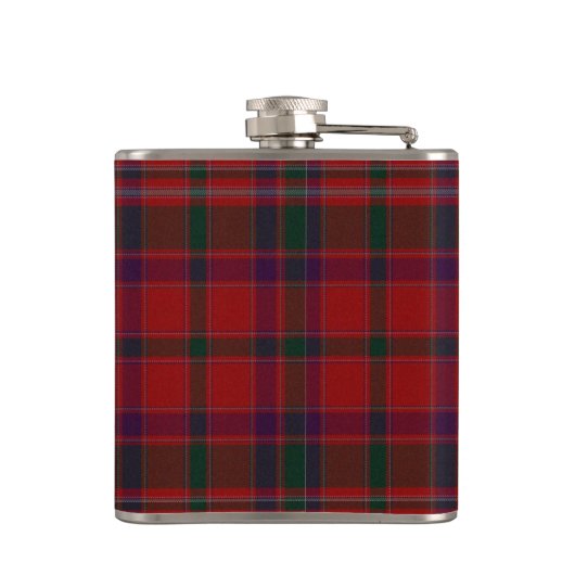Traditioneller Clan Stewart Tartan Kariert Flask Flachmann (Rückseite)
