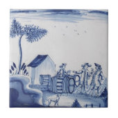 Traditioneller Delft Tile mit Barrels-35 Fliese (Vorderseite)