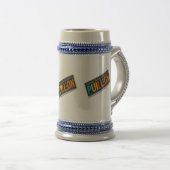 Traditioneller deutscher Bierkrug Bierglas (VorderseiteRechts)