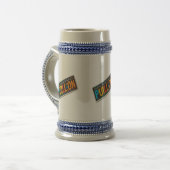 Traditioneller deutscher Bierkrug Bierglas (Vorderseite Links)