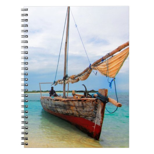 Traditioneller Dhow, Sansibar, Tansania Notizblock (Vorderseite)