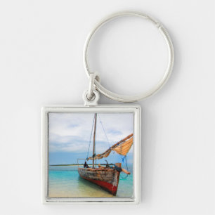 Traditioneller Dhow, Sansibar, Tansania Schlüsselanhänger
