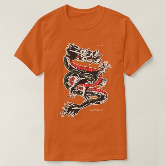 Traditioneller Drache T-Shirt (Design vorne)