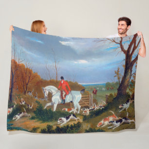 Traditioneller englischer Fuchsjagd-Sporthund Fleecedecke
