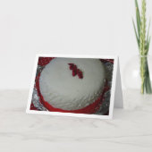 Traditioneller englischer Weihnachtskuchen Karte (Vorderseite)