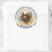 Traditioneller Erntedank-Aufkleber Runder Aufkleber (Tasche)