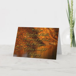 Traditioneller Erntedank Feiertagskarte