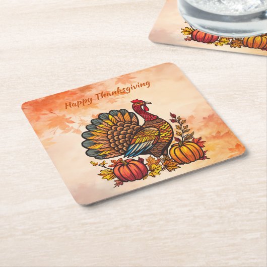 Traditioneller Erntedank Paper Untersetzer (angewinkelt)