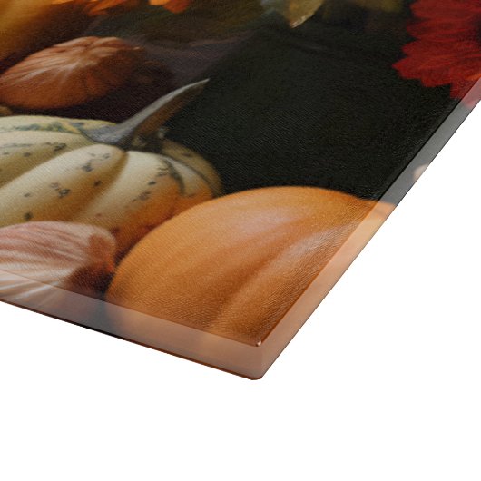 Traditioneller Erntedank-Schneidebrett Schneidebrett (Ecke)