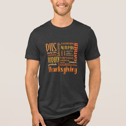 Traditioneller Erntedank T - Shirt von Männern (Vorderseite)