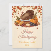 Traditioneller Erntefest Erntedank Feiertagskarte (Vorderseite)