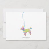 Traditioneller Esel-Fiestapinata-Kindergeburtstag Einladung (Rückseite)