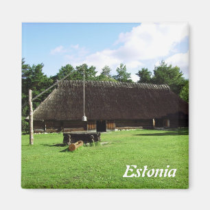 Traditioneller estnischer Haus-Magnet Magnet