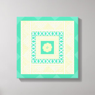 Traditioneller Fijian-Mach-/Fahrtenmesser in den Leinwanddruck