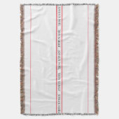 Traditioneller französischer Joyeux Noël Stripe We Decke (Vorderseite Vertikal)