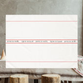 Traditioneller französischer Joyeux Noël Stripe We Tischdecke