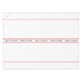 Traditioneller französischer Joyeux Noël Stripe We Tischdecke (Vorderseite (Horizontal))