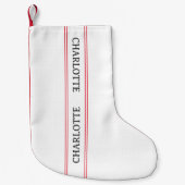 Traditioneller französischer Personalisierter Name Kleiner Weihnachtsstrumpf (Vorderseite)