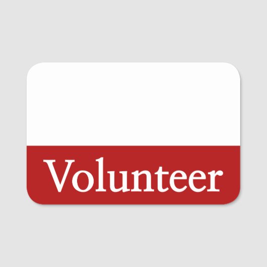 Traditioneller "freiwilliger" Namensschild (Vorderseite)