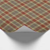 Traditioneller Gibson Tartan Geschenkpapier (Ecke)