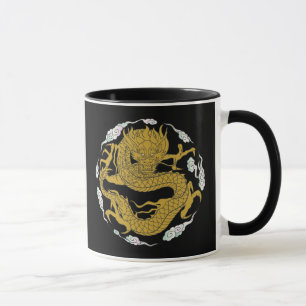 Traditioneller Golddrache Tasse