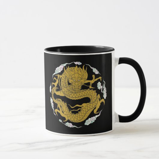 Traditioneller Golddrache Tasse (Rechts)