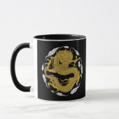 Traditioneller Golddrache Tasse (Links)