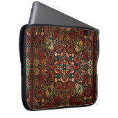 Traditioneller Grunge mit Blumenpfeife Laptopschutzhülle (Vorne Rechts)