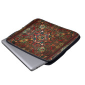Traditioneller Grunge mit Blumenpfeife Laptopschutzhülle (Vorne Knopf)