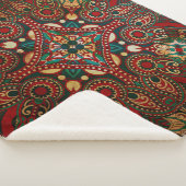Traditioneller Grunge mit Blumenpfeife Sherpadecke (3/4)
