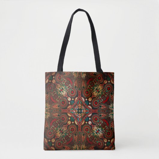 Traditioneller Grunge mit Blumenpfeife Tasche (Vorderseite)