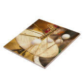 Traditioneller handcrafted Messingorrery mit Fliese (Seite)