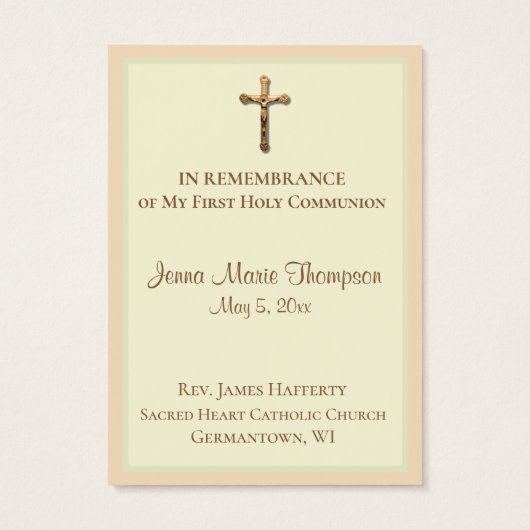 Traditioneller Heiliger Kartenchalice Erste Heilig (Rückseite)