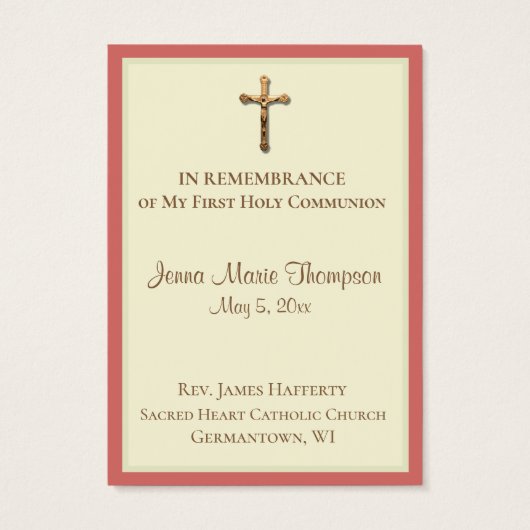 Traditioneller Heiliger Kartenchalice Erste Heilig (Rückseite)