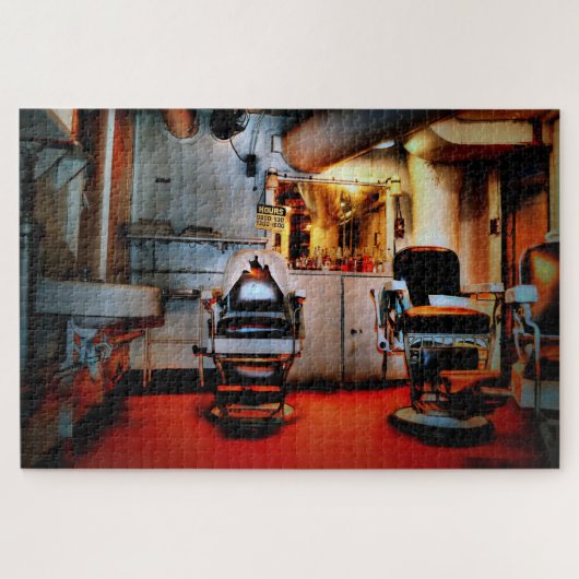 Traditioneller Herrenfriseur Puzzle (Horizontal)