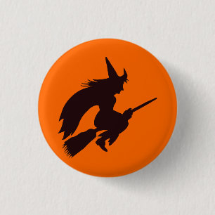 Traditioneller Hexe-Knopf Button