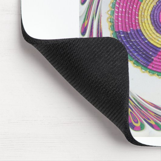 Traditioneller Holzplatten-Strudel Mousepad (Ecke)